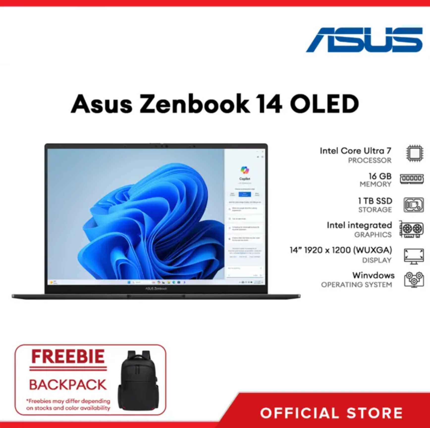 ASUS Zenbook 14 OLED 14'' WUXGA Touch Laptop - Ultra Performance in Jasper Gray