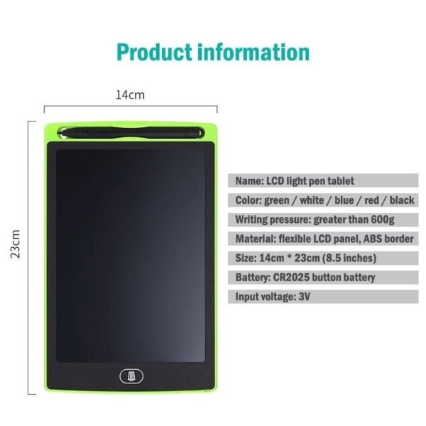 Ultra-Thin 8.5-Inch LCD Writing Tablet with Pen – Smart Notebook for Kids, Work, and Daily Use