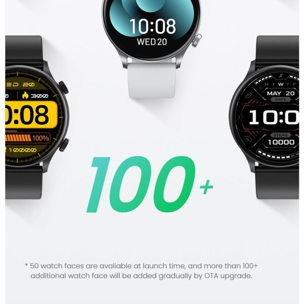 Haylou Solar Plus RT3 Smartwatch: 1.43" AMOLED Display, Bluetooth Calling, 105 Sports Modes, Fitness & Health Tracker