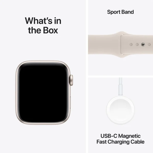 Apple Watch SE (2nd Gen) GPS Smartwatch with Sport Band – Fitness & Health Tracker