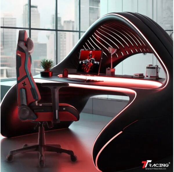 TTRacing Swift X Pro Deadpool & Wolverine Gaming Chair – Ergonomic Office Chair with Bold Comfort, 2-Year Warranty