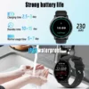 FILIEKEU Fashion Smartwatch – Full Touchscreen, Waterproof Fitness Tracker with Heart Rate & Bluetooth Calling for Android & iOS