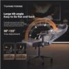 GAMEFORGE Dark Shadow Gaming Chair - Magnetic Headrest, 4D Adjustable Armrests, Ergonomic Design with Height & Tilt Adjustability