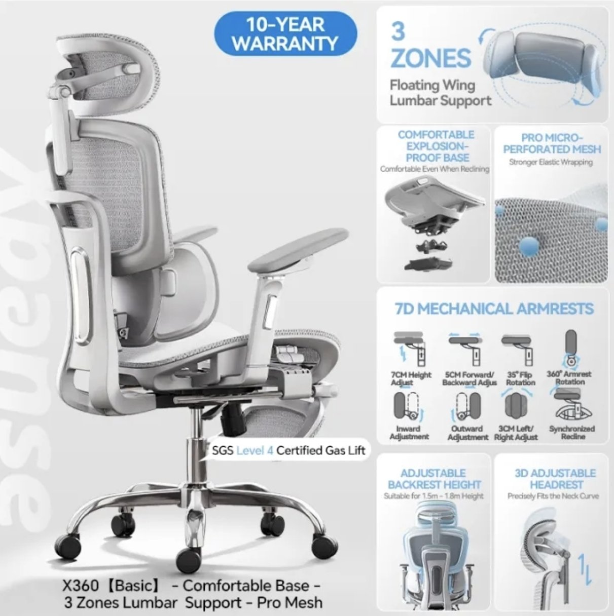 Xpanse X360 Ergonomic Gaming & Office Chair | Premium Adjustable Comfort